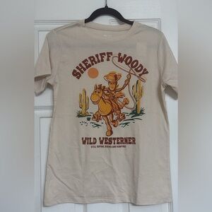 Disney Cream Sheriff Woody Kids Shirt